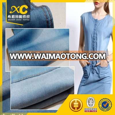 fashion running 4.5oz tencel denim fabric for garment