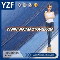 Cheap price 100% cotton denim fabric for jeans,trousers,pants