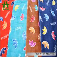 Mulinsen Textile Knitting Printed Super Soft Stretch Velvet Fabric